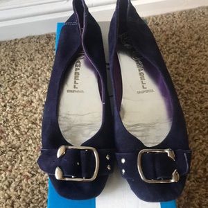 Jeffrey Campbell Flapper Sueded Purple Flats 8.5M